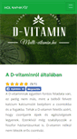 Mobile Screenshot of d-vitamin.hu