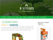 Tablet Screenshot of d-vitamin.hu
